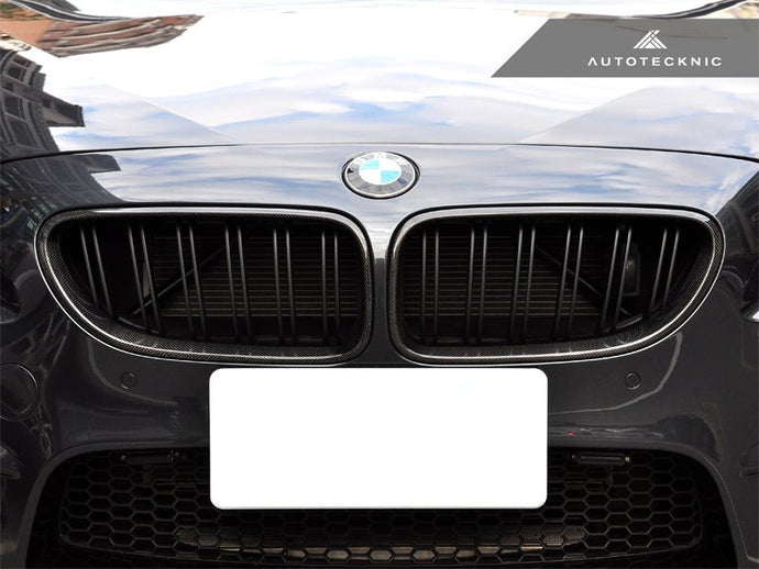 BMW F06/ F12/F13 | 6 Series & M6 - Dual - Slats Carbon Fiber Front Grille Set - FSPE