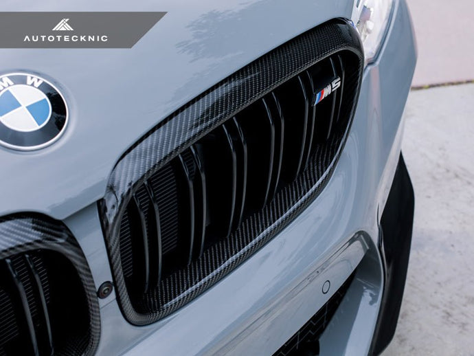 BMW F90 M5 - Carbon Fiber Front Grille Surround Set - FSPE