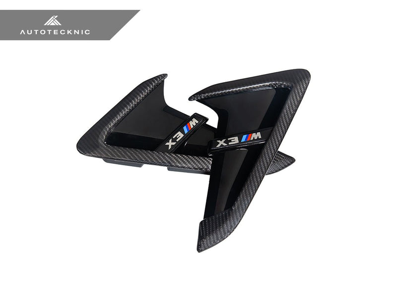 Load image into Gallery viewer, BMW F97 X3M | F98 X4M - Dry Carbon Gloss Black Fender Trim Set - FSPE
