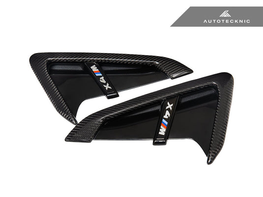 BMW F97 X3M | F98 X4M - Dry Carbon Gloss Black Fender Trim Set - FSPE