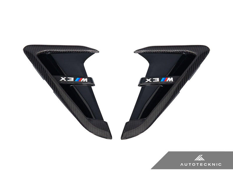 Load image into Gallery viewer, BMW F97 X3M | F98 X4M - Dry Carbon Gloss Black Fender Trim Set - FSPE
