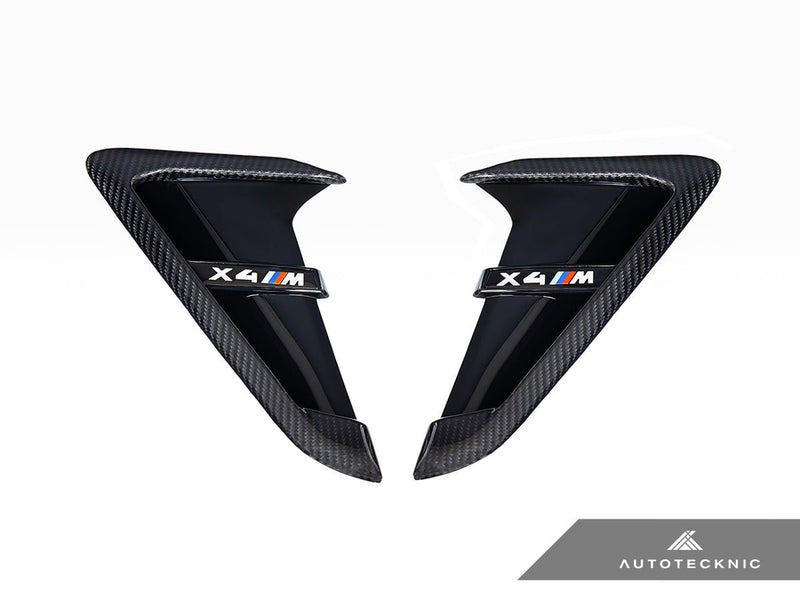 Load image into Gallery viewer, BMW F97 X3M | F98 X4M - Dry Carbon Gloss Black Fender Trim Set - FSPE
