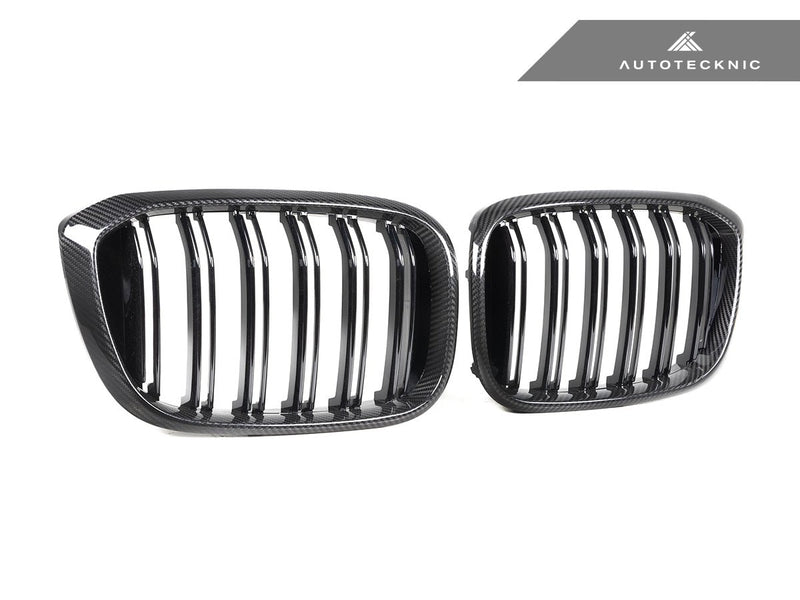 Load image into Gallery viewer, BMW G01 X3 | G02 X4 Pre - LCI - Dry Carbon Fiber Dual - Slats Front Grille Set - FSPE
