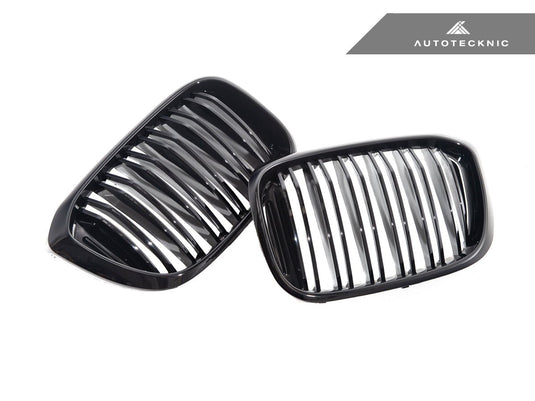BMW G01 X3 | G02 X4 Pre - LCI - Dual - Slats Gloss Black Front Grille Set - FSPE