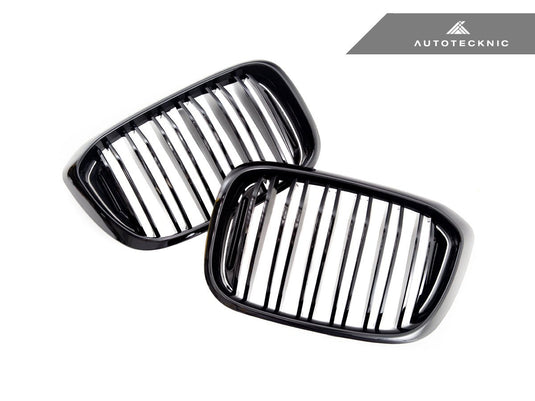BMW G01 X3 | G02 X4 Pre - LCI - Dual - Slats Gloss Black Front Grille Set - FSPE