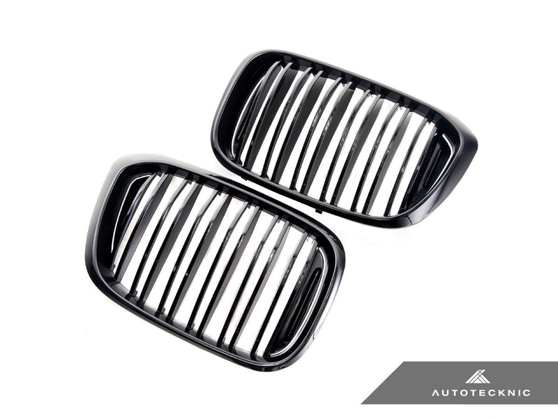 Load image into Gallery viewer, BMW G01 X3 | G02 X4 Pre - LCI - Dual - Slats Gloss Black Front Grille Set - FSPE

