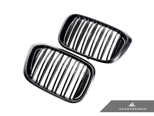 BMW G01 X3 | G02 X4 Pre - LCI - Dual - Slats Gloss Black Front Grille Set - FSPE