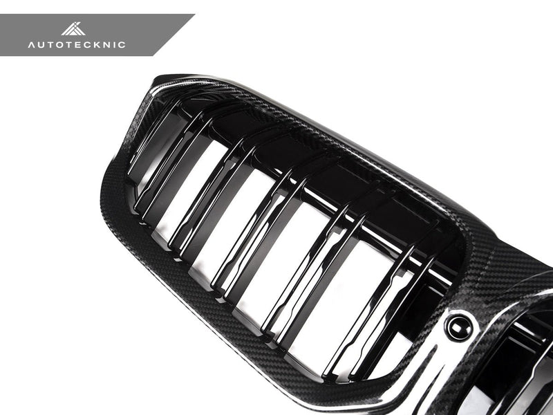 Load image into Gallery viewer, BMW G20 3 - Series LCI - Dry Carbon Fiber Dual - Slat Front Grilles - FSPE
