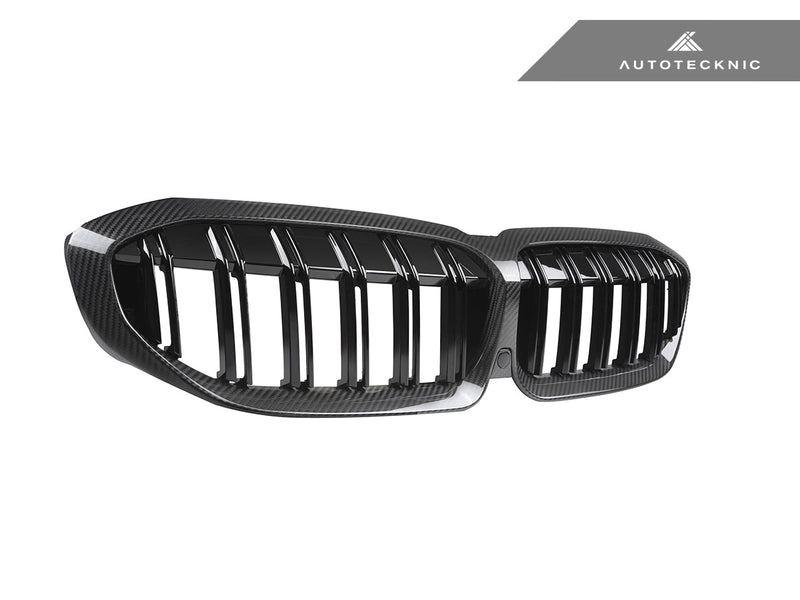 Load image into Gallery viewer, BMW G20 3 - Series Pre - LCI - Dry Carbon Fiber Dual - Slats Front Grilles - FSPE
