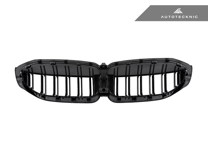 Load image into Gallery viewer, BMW G20 3 - Series Pre - LCI - Dry Carbon Fiber Dual - Slats Front Grilles - FSPE
