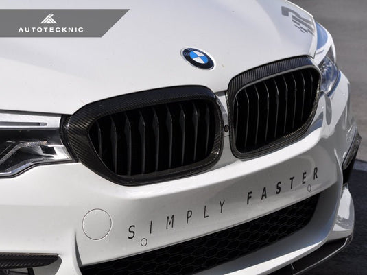 BMW G30 5 - Series - Dry Carbon Fiber Front Grille Covers - FSPE