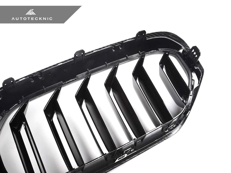 Load image into Gallery viewer, BMW G30 5 - Series LCI - Dry Carbon Fiber Dual - Slats Front Grilles - FSPE
