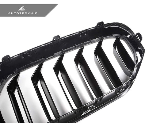BMW G30 5 - Series LCI - Dry Carbon Fiber Dual - Slats Front Grilles - FSPE