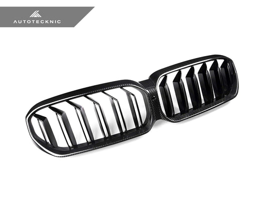 BMW G30 5 - Series LCI - Dry Carbon Fiber Dual - Slats Front Grilles - FSPE