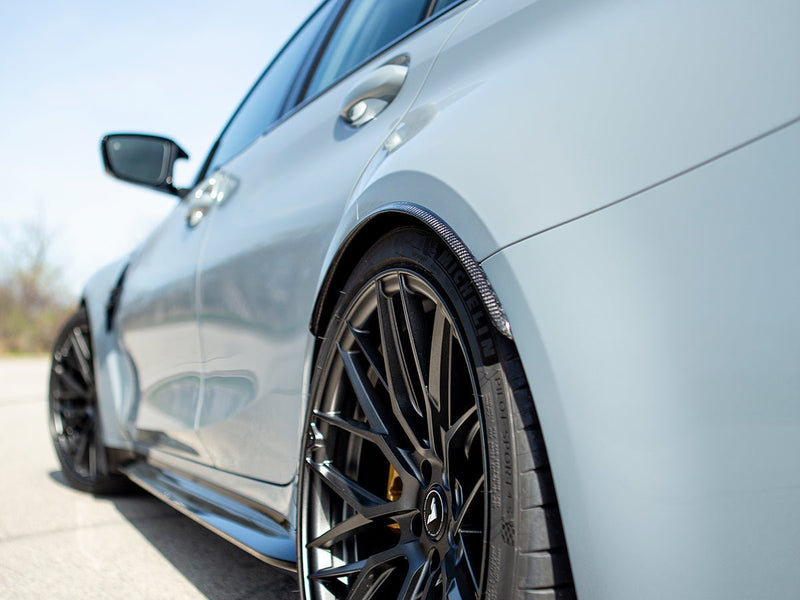Load image into Gallery viewer, BMW G80 M3 - Carbon Fiber Rear Wheel Arch Extension Set - FSPE

