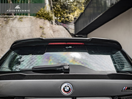 BMW G81 M3 - Dry Carbon Roof Spoiler Add - On - FSPE