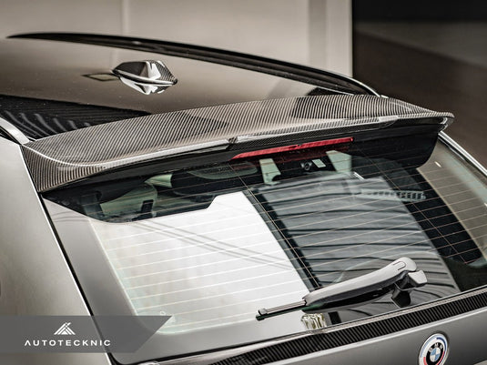 BMW G81 M3 - Dry Carbon Roof Spoiler Add - On - FSPE