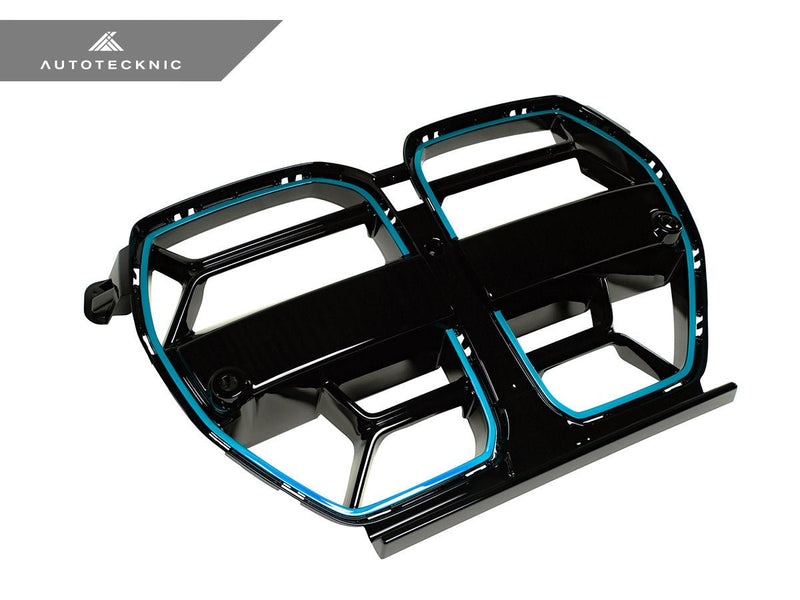 Load image into Gallery viewer, BMW G8X M3/M4 Competizione Sport Gloss Black Front Grilles - FSPE
