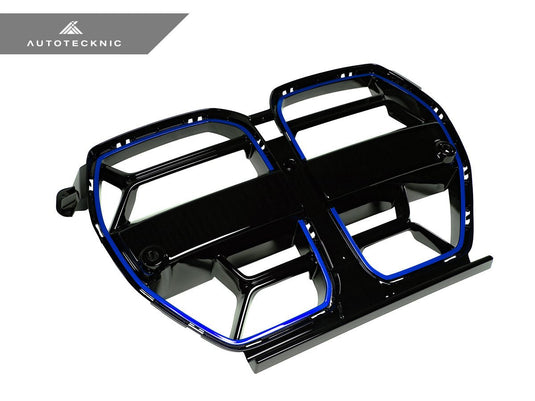 BMW G8X M3/M4 Competizione Sport Gloss Black Front Grilles - FSPE