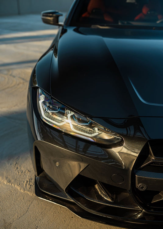 thumbnail image 2 of MAG Gloss Black V-Style Front Bumper Lip Splitter For BMW G80 M3 / G82 G83 M4 2021-2026 2 of 5