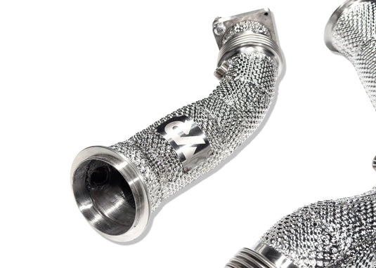 BMW S55 Catless Downpipes with Heatshield for F8X M3 M4 & M2C - FSPE