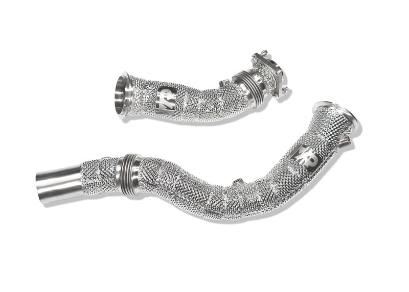Load image into Gallery viewer, BMW S55 Catless Downpipes with Heatshield for F8X M3 M4 &amp; M2C - FSPE
