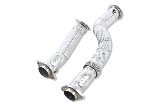 BMW S58 3.5'' Maxflow Downpipes w/ Heatshield for G8X M3 M4 & G87 M2 - FSPE
