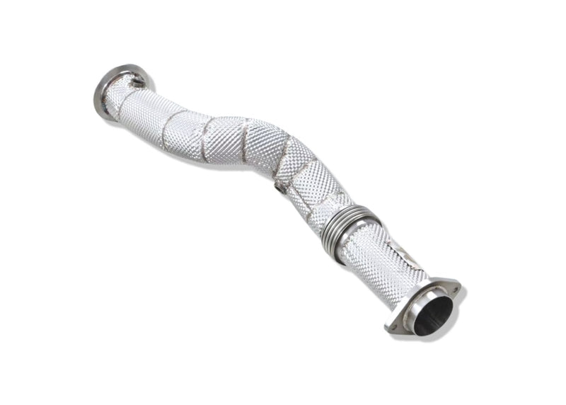 Load image into Gallery viewer, BMW S58 3.5'' Maxflow Downpipes w/ Heatshield for G8X M3 M4 &amp; G87 M2 - FSPE
