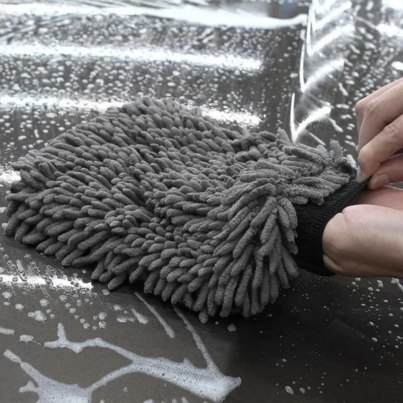 Load image into Gallery viewer, Car Wash Kit - 3 - Gallon Bucket with Particle Interceptor Trap, Shampoo, Chenille Mitt &amp; Microfiber Soft Towel, 5pcs - FSPE
