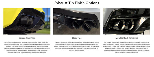 Corvette C8 Stingray (AFM) Z - pipe Exhaust System VANTA Edition - FSPE