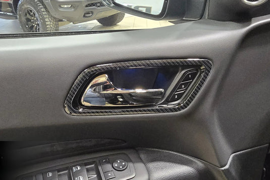 Dodge Durango (2021 - 2025) Carbon Fiber Door Rings Trim - FSPE