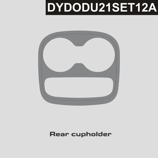 Dodge Durango (2021 - 2025) Carbon Fiber Rear Cupholder Trim - FSPE