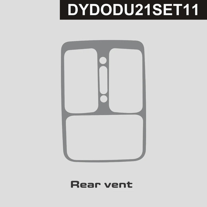 Dodge Durango (2021 - 2025) Carbon Fiber Rear Vent Trim - FSPE