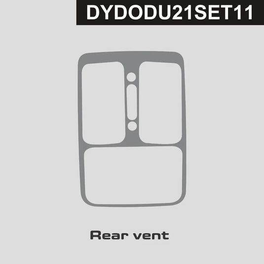 Dodge Durango (2021 - 2025) Carbon Fiber Rear Vent Trim - FSPE