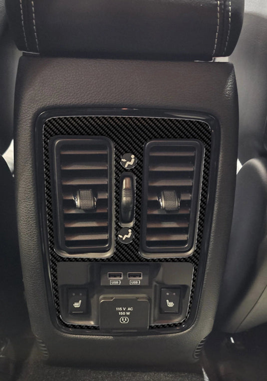 For Dodge Durango 2014-20 Red Carbon Fiber Center Side Rear Frame Cover For Dodge Durango 2014-20 Red Carbon Fiber Center Side Rear Frame Cover