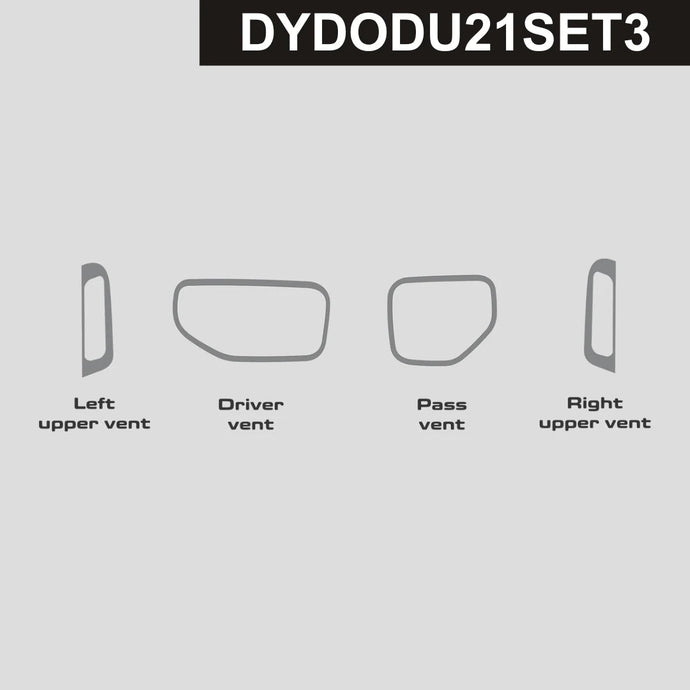 Dodge Durango (2021 - 2025) Carbon Fiber Vents Trim - FSPE