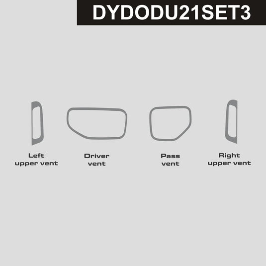 Dodge Durango (2021 - 2025) Carbon Fiber Vents Trim - FSPE