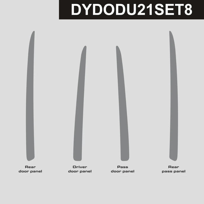 Dodge Durango (2021 - 2025) Fiber Door Panels Trim - FSPE