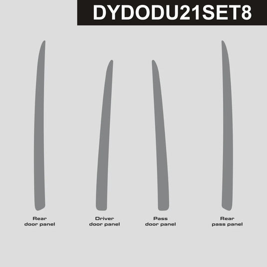 Dodge Durango (2021 - 2025) Fiber Door Panels Trim - FSPE