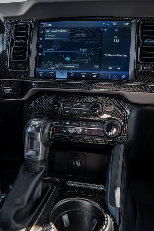 Ford Bronco (2021-2023) Carbon Fiber Climate Control Trim - FSPE
