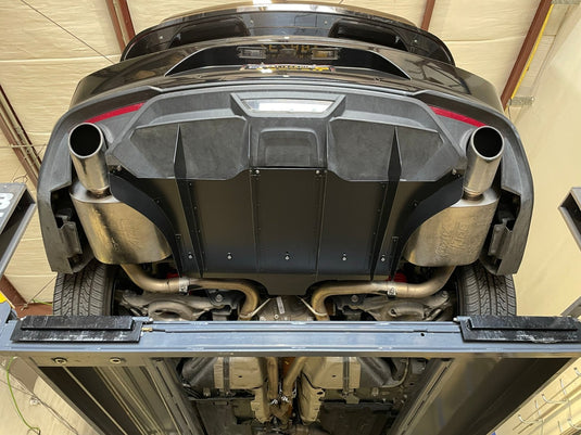 Ford Mustang (2018 - 2023) Ecoboost ATHENA Rear Diffuser & Spats - FSPE