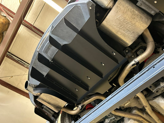 Ford Mustang (2018 - 2023) Ecoboost ATHENA Rear Diffuser & Spats - FSPE