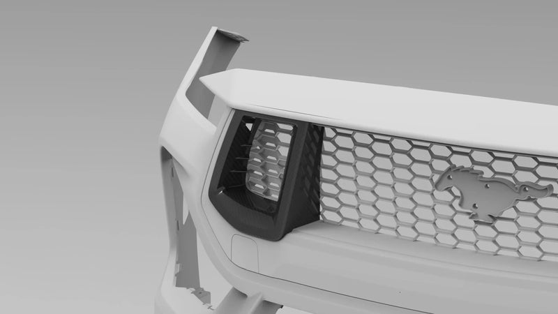 Load image into Gallery viewer, Ford Mustang GT (2024 - Current) - Dry Carbon Grille Inserts - FSPE
