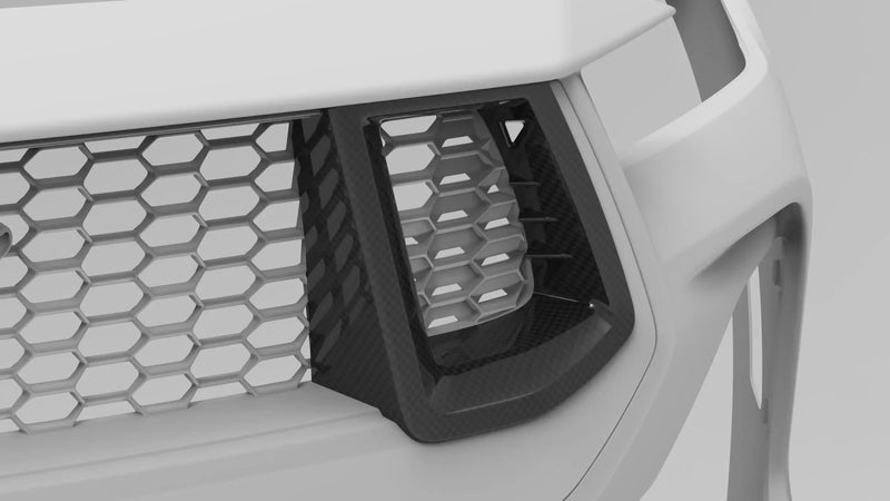Load image into Gallery viewer, Ford Mustang GT (2024 - Current) - Dry Carbon Grille Inserts - FSPE
