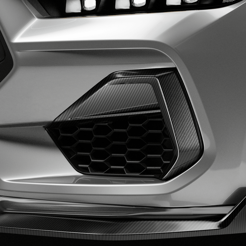 Load image into Gallery viewer, Ford Mustang GT (2024 - Current) - Dry Carbon Side Grille Trim Cover - FSPE
