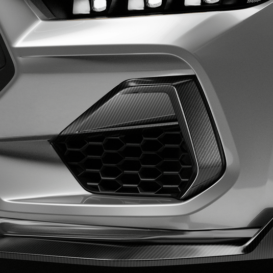 Ford Mustang GT (2024 - Current) - Dry Carbon Side Grille Trim Cover - FSPE