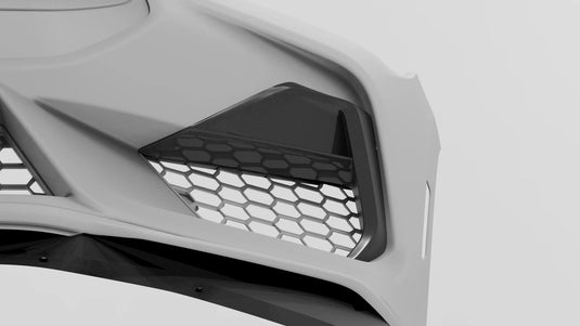 Ford Mustang GT (2024 - Current) - Dry Carbon Side Grille Trim Cover - FSPE