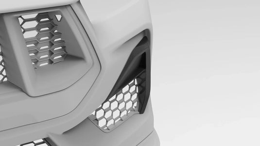 Ford Mustang GT (2024 - Current) - Dry Carbon Side Grille Trim Cover - FSPE