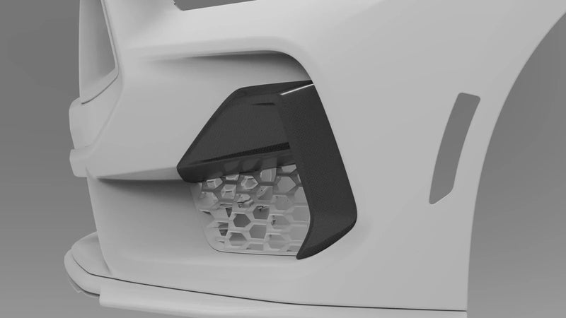Load image into Gallery viewer, Ford Mustang GT (2024 - Current) - Dry Carbon Side Grille Trim Cover - FSPE
