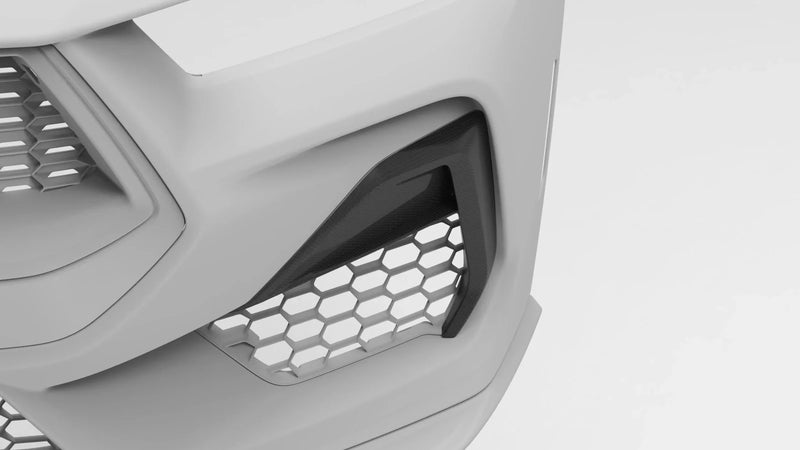 Load image into Gallery viewer, Ford Mustang GT (2024 - Current) - Dry Carbon Side Grille Trim Cover - FSPE
